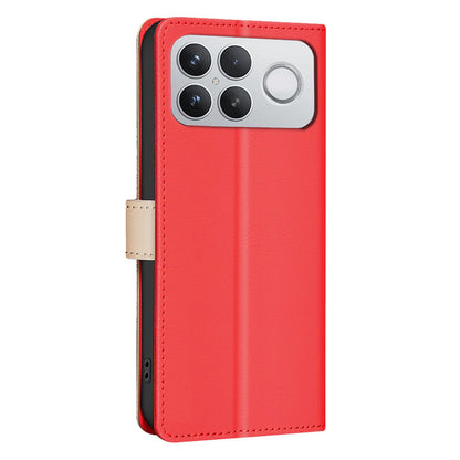 For Redmi K90 Pro Max/Poco F8 Ultra Color Matching RFID Anti-theft Leather Phone Case(Red)