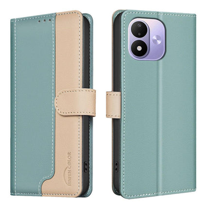 For Redmi Note 17 Pro 5G Global 163mm Color Matching RFID Anti-theft Leather Phone Case(Green)
