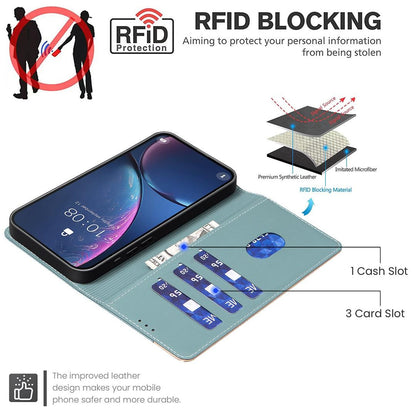 For Redmi Note 17 Pro 5G Global 163mm Color Matching RFID Anti-theft Leather Phone Case(Green)