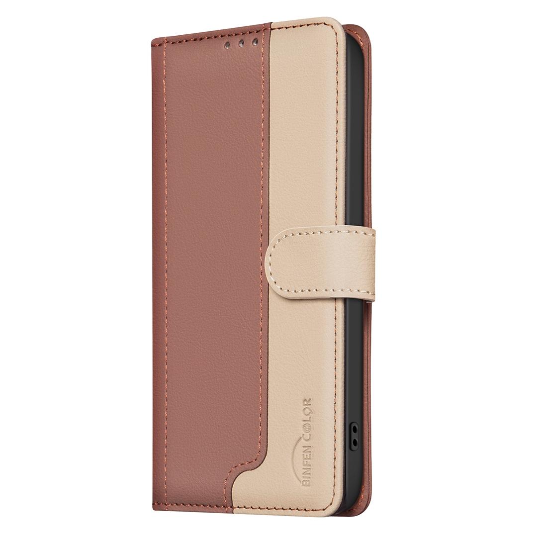 For Redmi Note 17 Pro 5G Global 163mm Color Matching RFID Anti-theft Leather Phone Case(Brown)