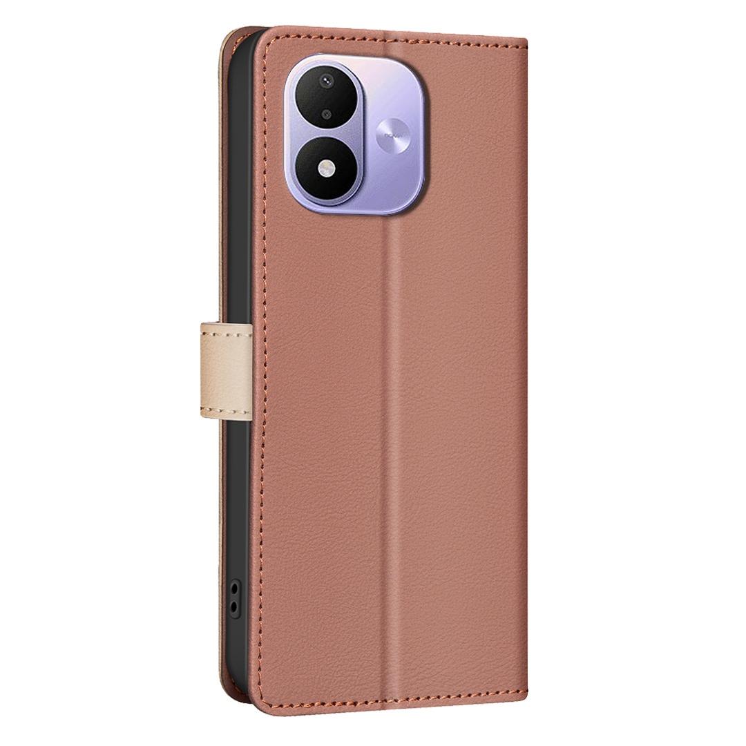 For Redmi Note 17 Pro 5G Global 163mm Color Matching RFID Anti-theft Leather Phone Case(Brown)