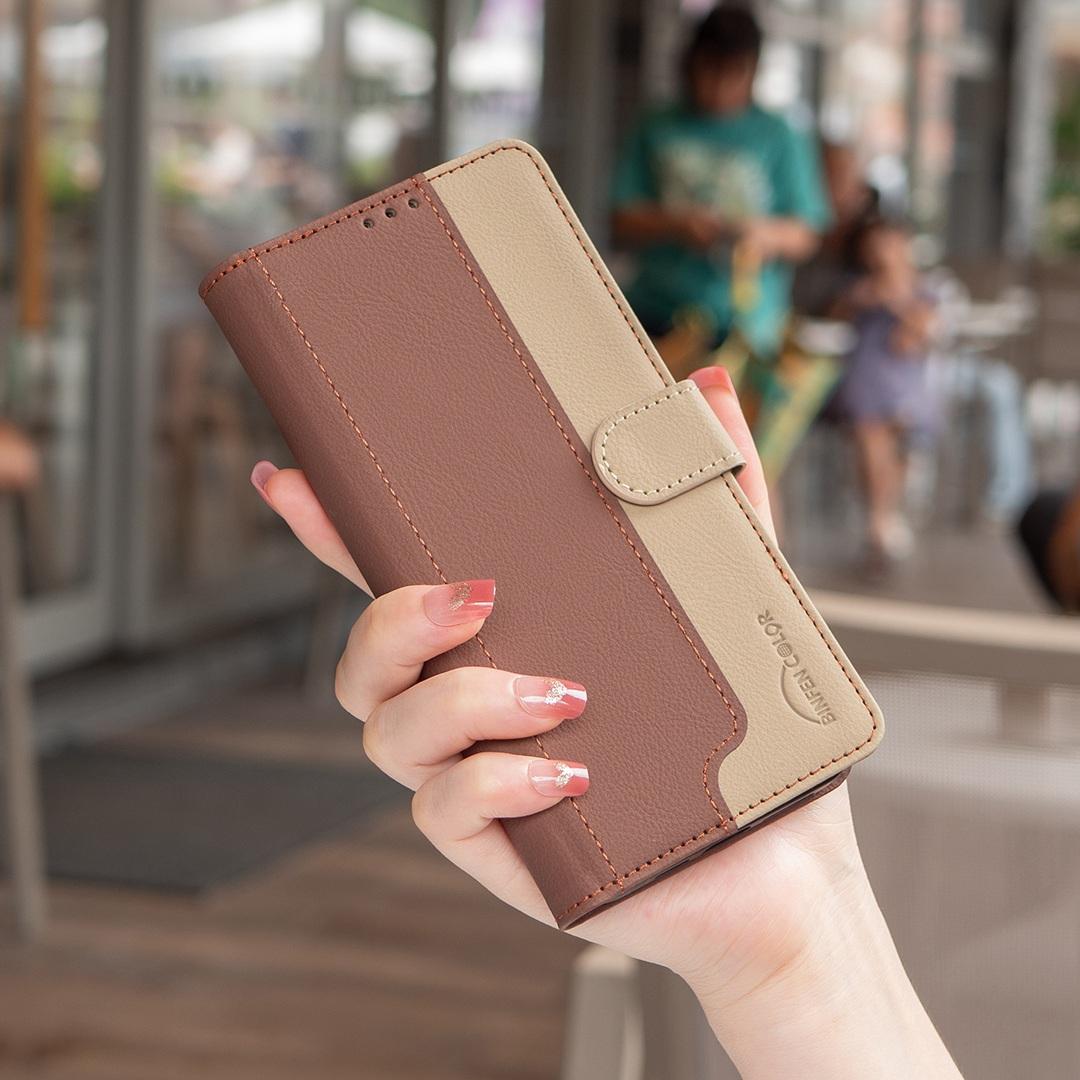 For Redmi Note 17 Pro 5G Global 163mm Color Matching RFID Anti-theft Leather Phone Case(Brown)