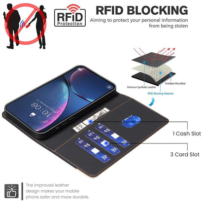 For Redmi Note 17 Pro 5G Global 163mm Color Matching RFID Anti-theft Leather Phone Case(Black)