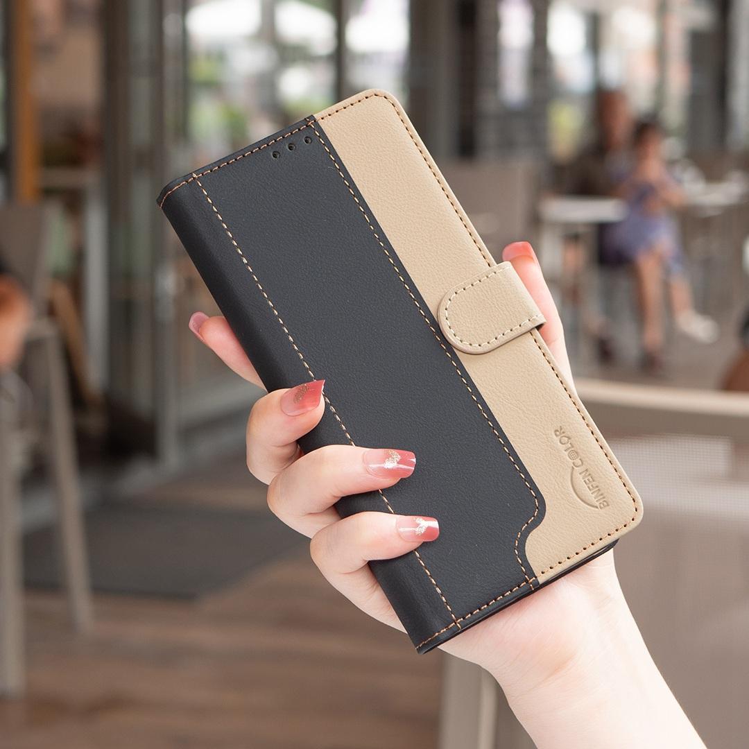 For Redmi Note 17 Pro 5G Global 163mm Color Matching RFID Anti-theft Leather Phone Case(Black)