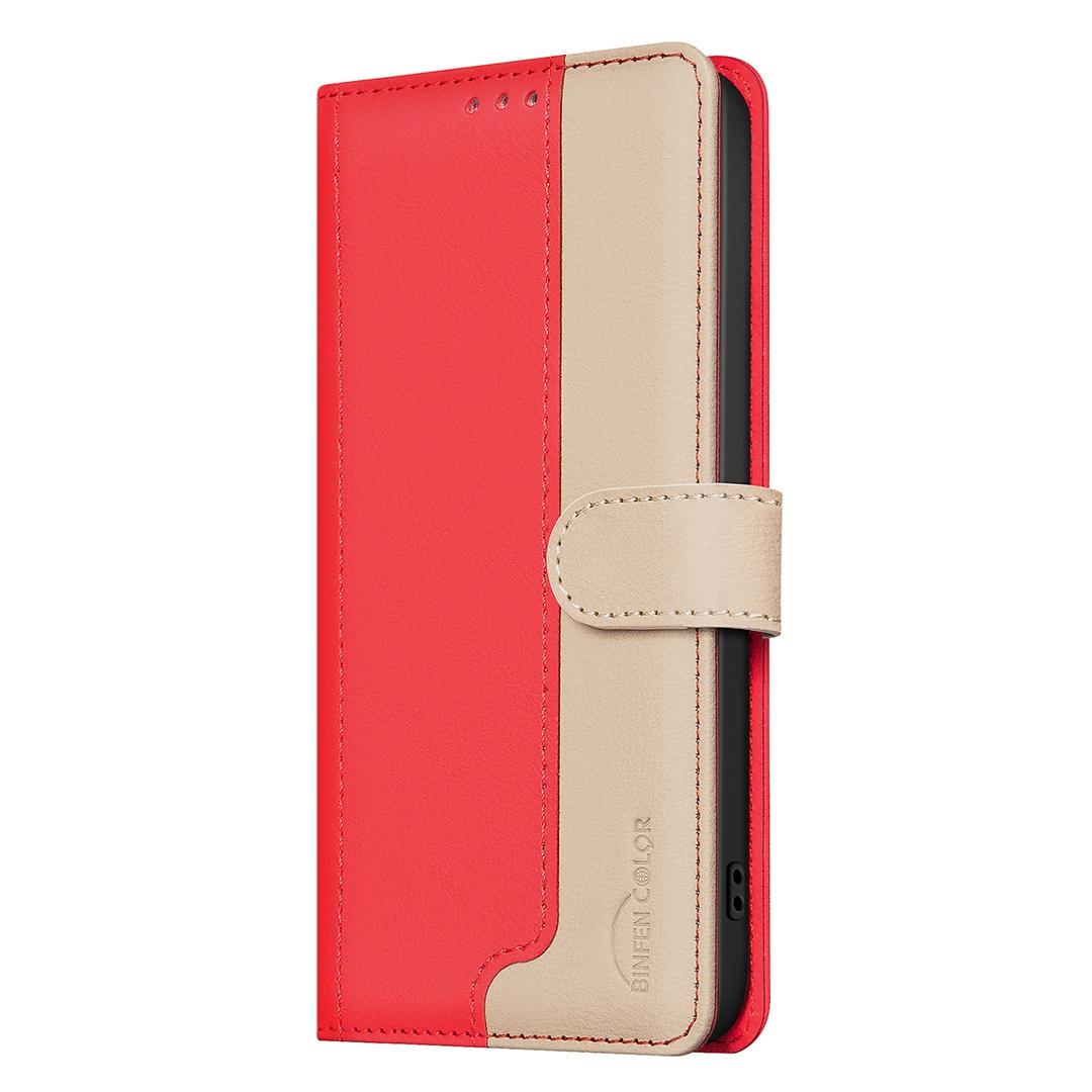 For Redmi Note 17 Pro 5G Global 163mm Color Matching RFID Anti-theft Leather Phone Case(Red)