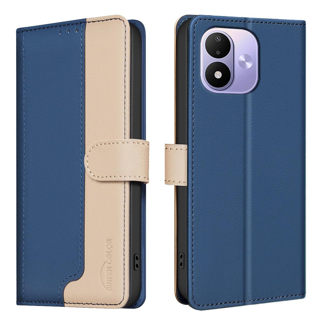 For Redmi Note 17 Pro 5G Global 163mm Color Matching RFID Anti-theft Leather Phone Case(Blue)