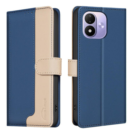 For Redmi Note 17 Pro 5G Global 163mm Color Matching RFID Anti-theft Leather Phone Case(Blue)