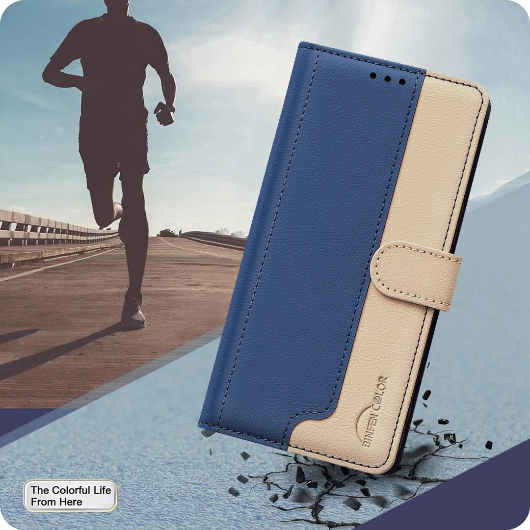 For Redmi Note 17 Pro 5G Global 163mm Color Matching RFID Anti-theft Leather Phone Case(Blue)