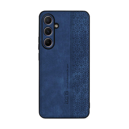 For Galaxy S26 FE 5G AZNS 3D Embossed Skin Feel Phone Case(Sapphire Blue)