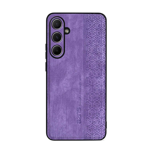 For Galaxy S26 FE 5G AZNS 3D Embossed Skin Feel Phone Case(Purple)