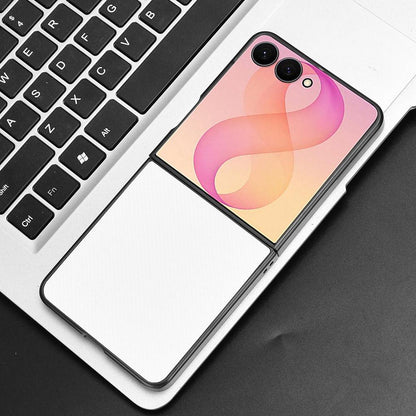 For Galaxy Z Flip8 5G PU Leather PC Phone Case(White)