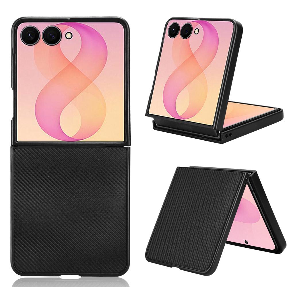 For Galaxy Z Flip8 5G PU Leather PC Phone Case(Black)