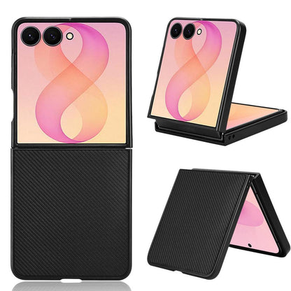For Galaxy Z Flip8 5G PU Leather PC Phone Case(Black)