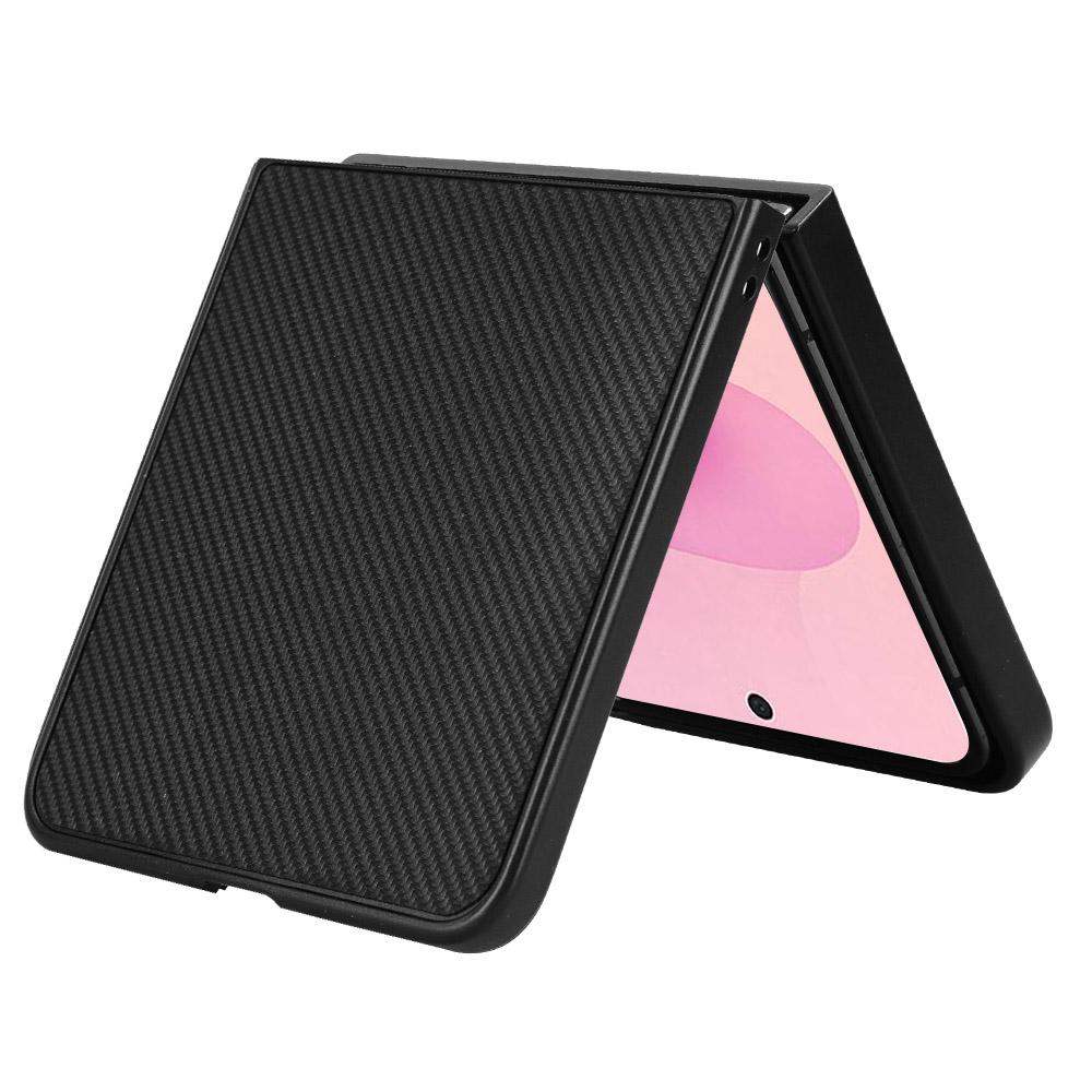 For Galaxy Z Flip8 5G PU Leather PC Phone Case(Black)