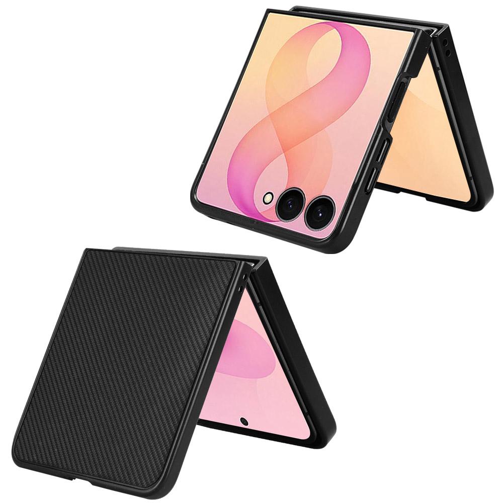 For Galaxy Z Flip8 5G PU Leather PC Phone Case(Black)