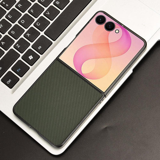 For Galaxy Z Flip8 5G PU Leather PC Phone Case(Green)