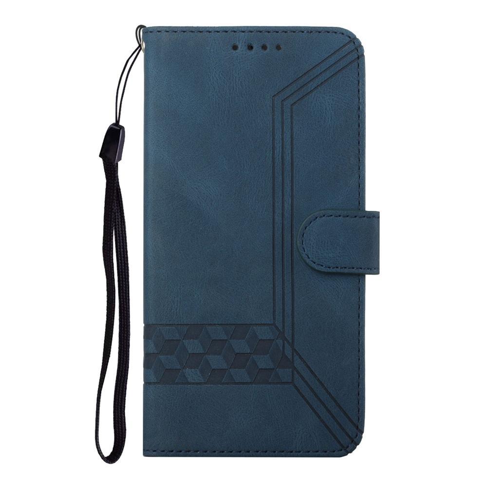 For Redmi K90 Pro Max / Poco F8 Ultra Cubic Skin Feel Flip Leather Phone Case(Blue)