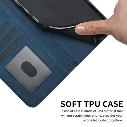 For Redmi K90 Pro Max / Poco F8 Ultra Cubic Skin Feel Flip Leather Phone Case(Blue)