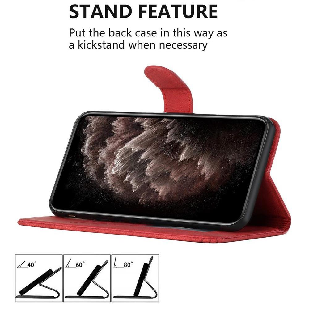 For Redmi K90 Pro Max / Poco F8 Ultra Cubic Skin Feel Flip Leather Phone Case(Red)