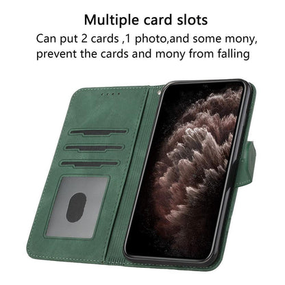 For Redmi K90 Pro Max / Poco F8 Ultra Cubic Skin Feel Flip Leather Phone Case(Green)