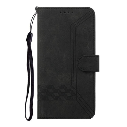 For Redmi K90 Pro Max / Poco F8 Ultra Cubic Skin Feel Flip Leather Phone Case(Black)