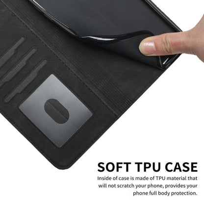 For Redmi K90 Pro Max / Poco F8 Ultra Cubic Skin Feel Flip Leather Phone Case(Black)