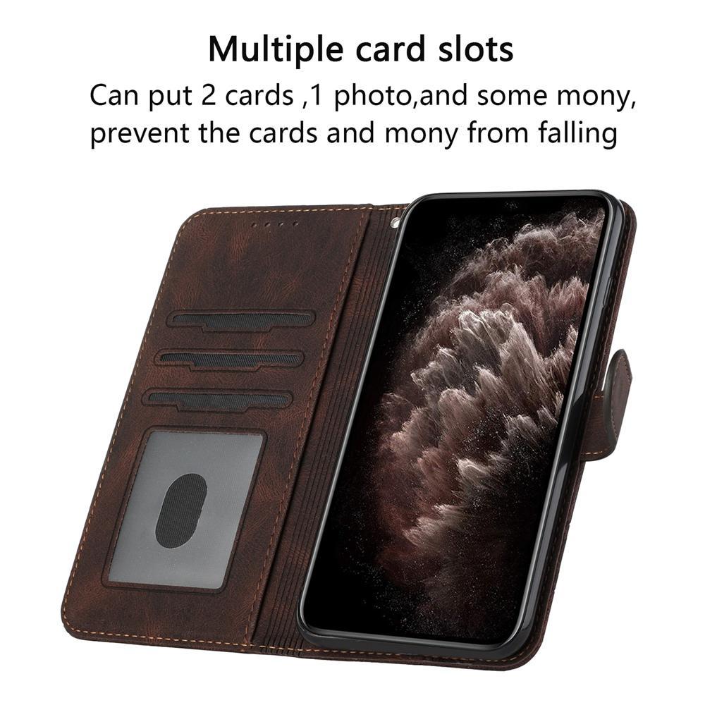 For Redmi K90 Pro Max / Poco F8 Ultra Cubic Skin Feel Flip Leather Phone Case(Brown)
