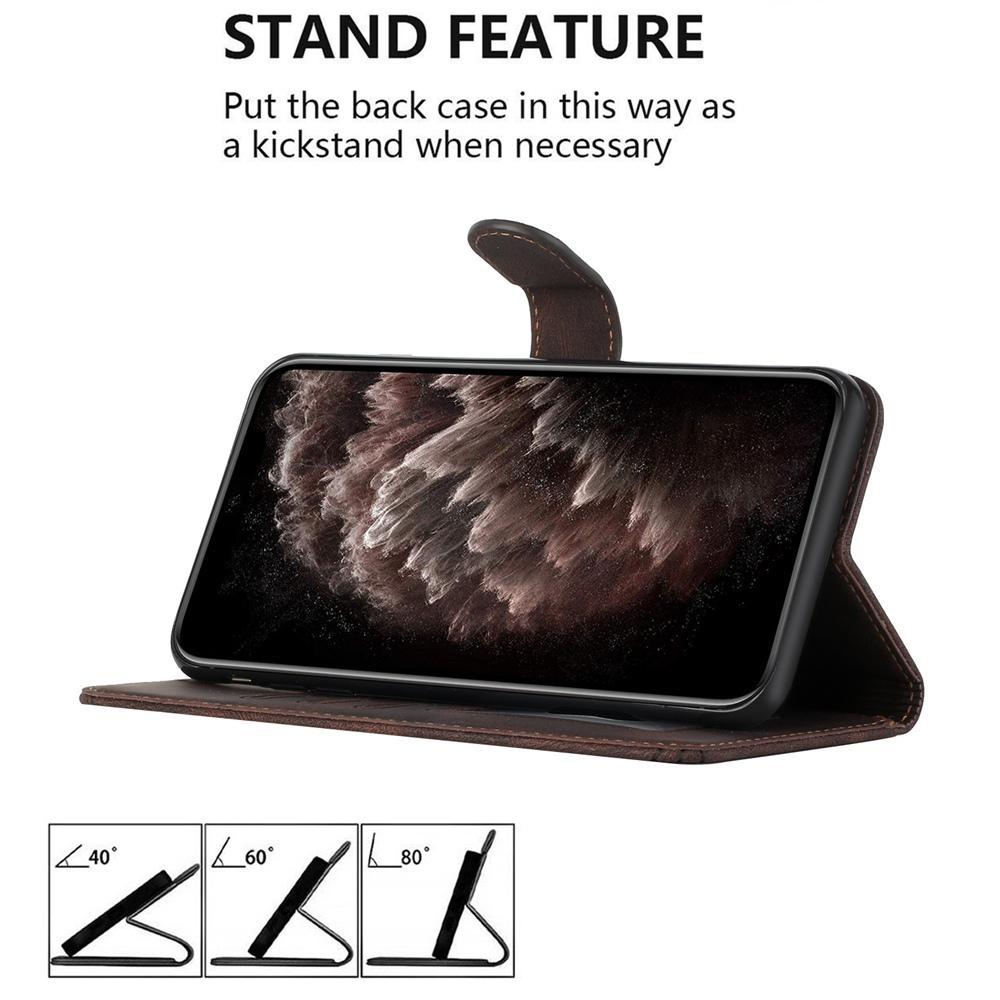 For Redmi K90 Pro Max / Poco F8 Ultra Cubic Skin Feel Flip Leather Phone Case(Brown)