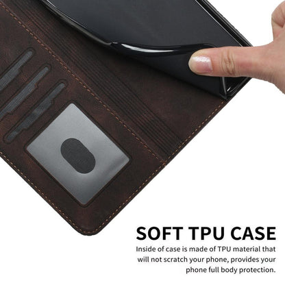 For Redmi K90 Pro Max / Poco F8 Ultra Cubic Skin Feel Flip Leather Phone Case(Brown)