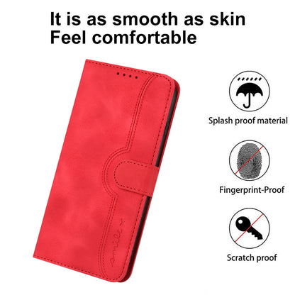 For Redmi K90 Pro Max / Poco F8 Ultra Heart Pattern Skin Feel Leather Phone Case(Red)