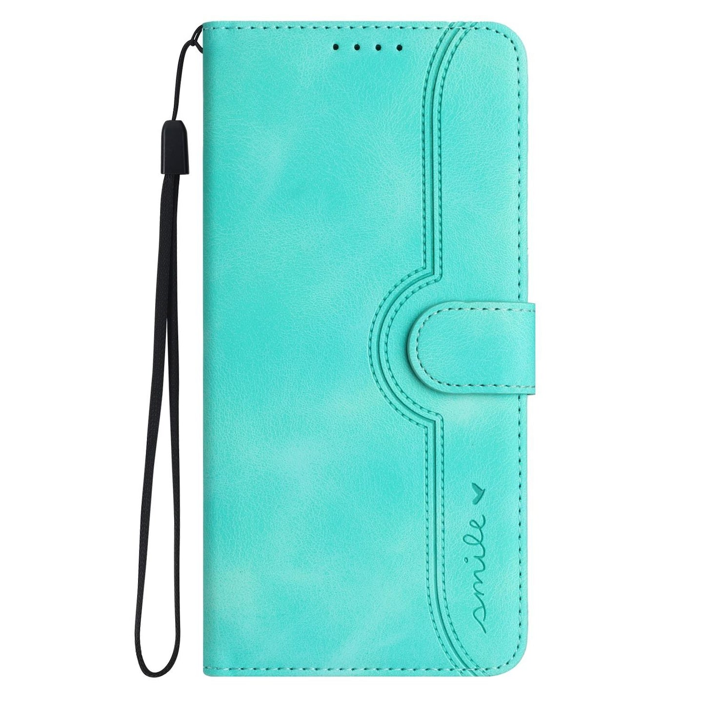 For Redmi K90 Pro Max / Poco F8 Ultra Heart Pattern Skin Feel Leather Phone Case(Light Blue)