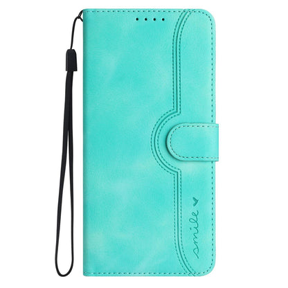 For Redmi K90 Pro Max / Poco F8 Ultra Heart Pattern Skin Feel Leather Phone Case(Light Blue)