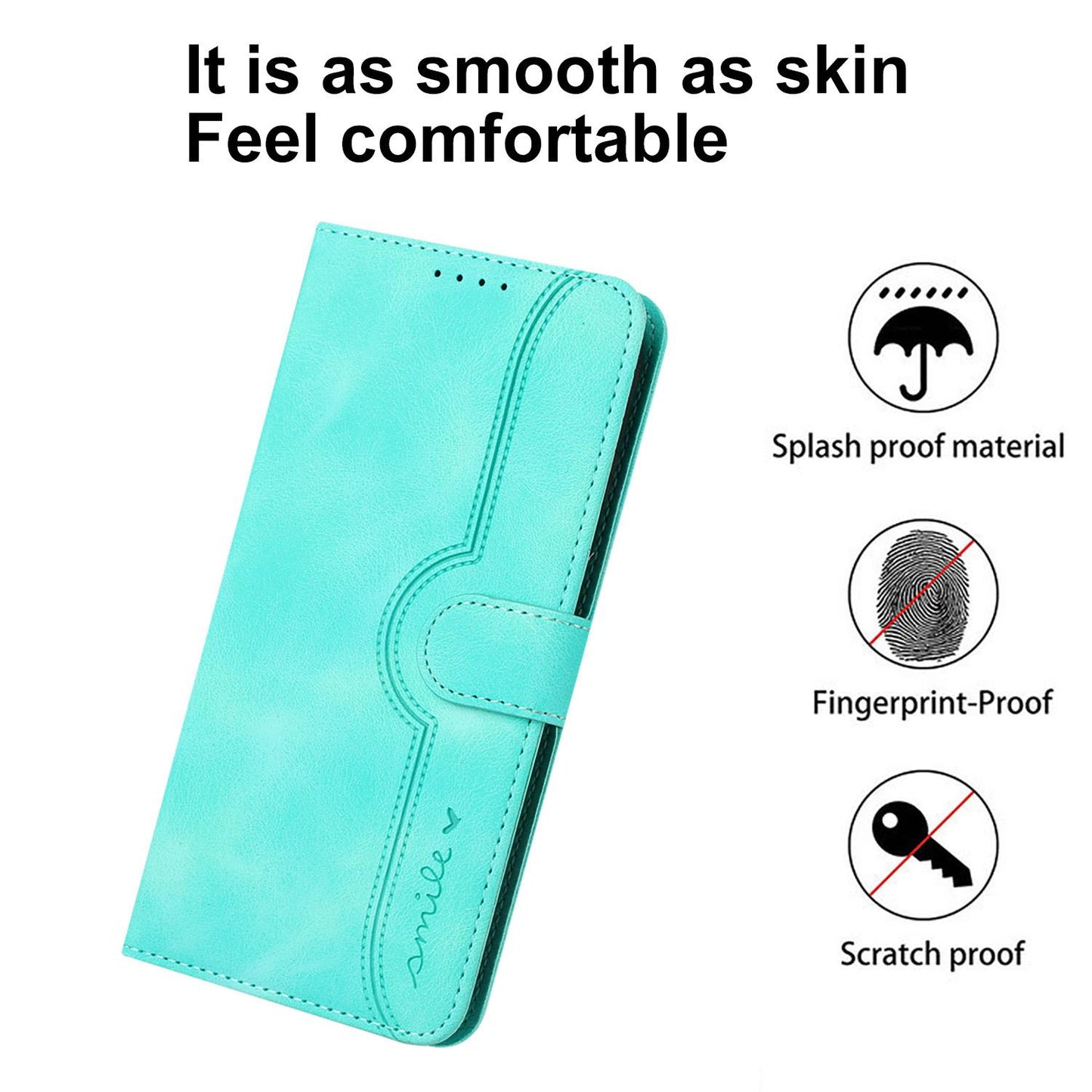 For Redmi K90 Pro Max / Poco F8 Ultra Heart Pattern Skin Feel Leather Phone Case(Light Blue)