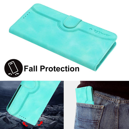For Redmi K90 Pro Max / Poco F8 Ultra Heart Pattern Skin Feel Leather Phone Case(Light Blue)