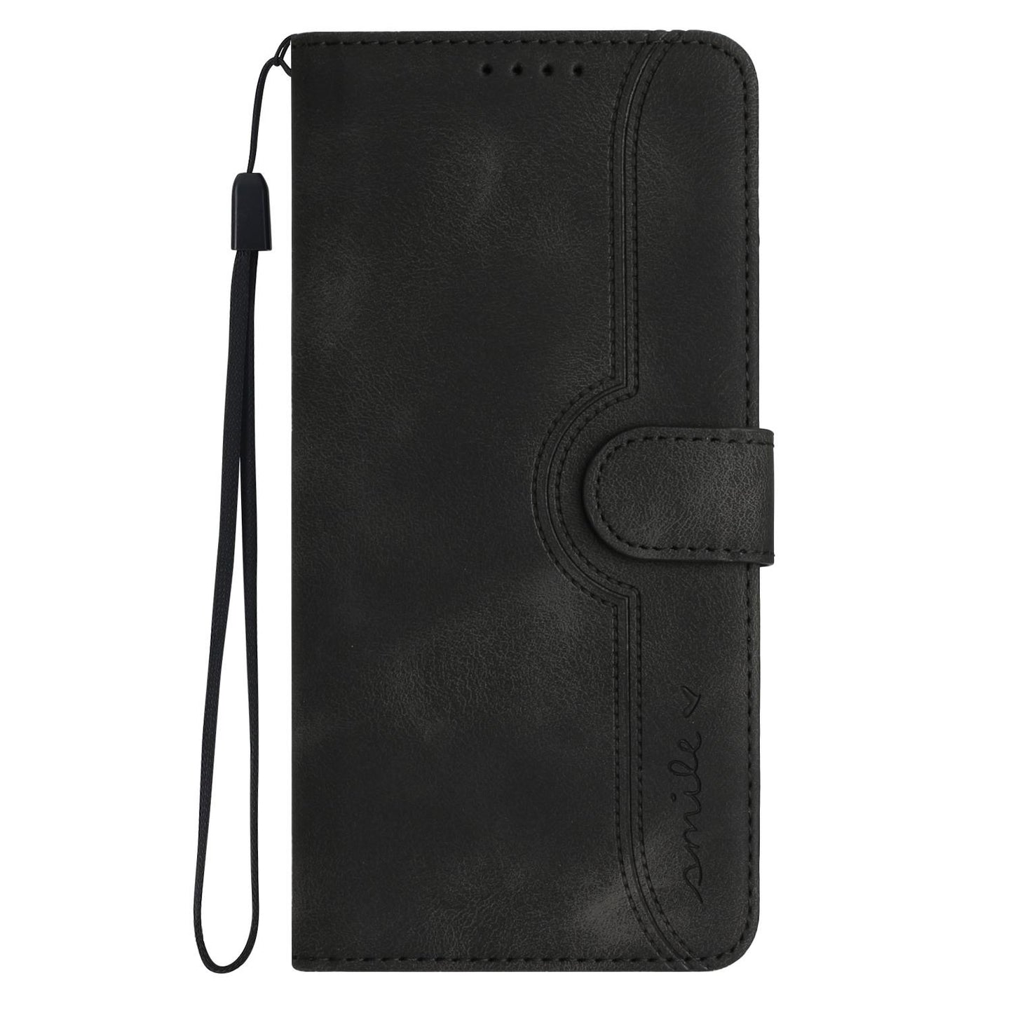For Redmi K90 Pro Max / Poco F8 Ultra Heart Pattern Skin Feel Leather Phone Case(Black)
