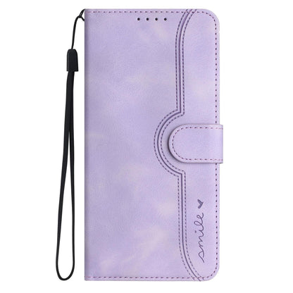 For Redmi K90 Pro Max / Poco F8 Ultra Heart Pattern Skin Feel Leather Phone Case(Purple)