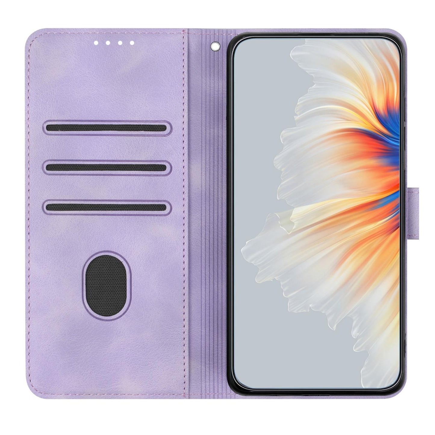 For Redmi K90 Pro Max / Poco F8 Ultra Heart Pattern Skin Feel Leather Phone Case(Purple)