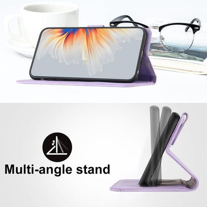 For Redmi K90 Pro Max / Poco F8 Ultra Heart Pattern Skin Feel Leather Phone Case(Purple)