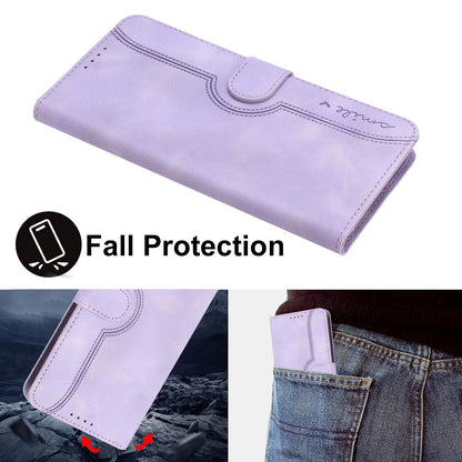 For Redmi K90 Pro Max / Poco F8 Ultra Heart Pattern Skin Feel Leather Phone Case(Purple)