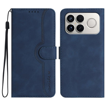 For Redmi K90 Pro Max / Poco F8 Ultra Heart Pattern Skin Feel Leather Phone Case(Royal Blue)