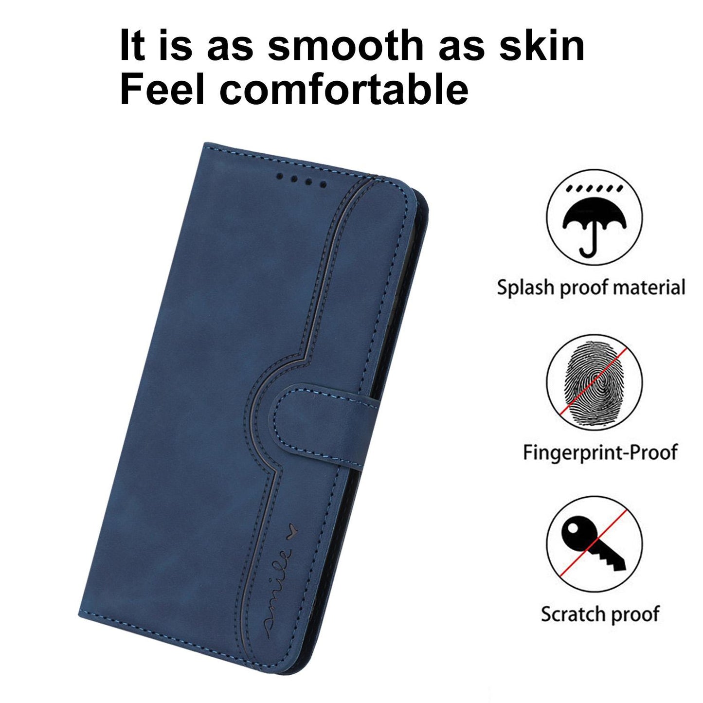 For Redmi K90 Pro Max / Poco F8 Ultra Heart Pattern Skin Feel Leather Phone Case(Royal Blue)