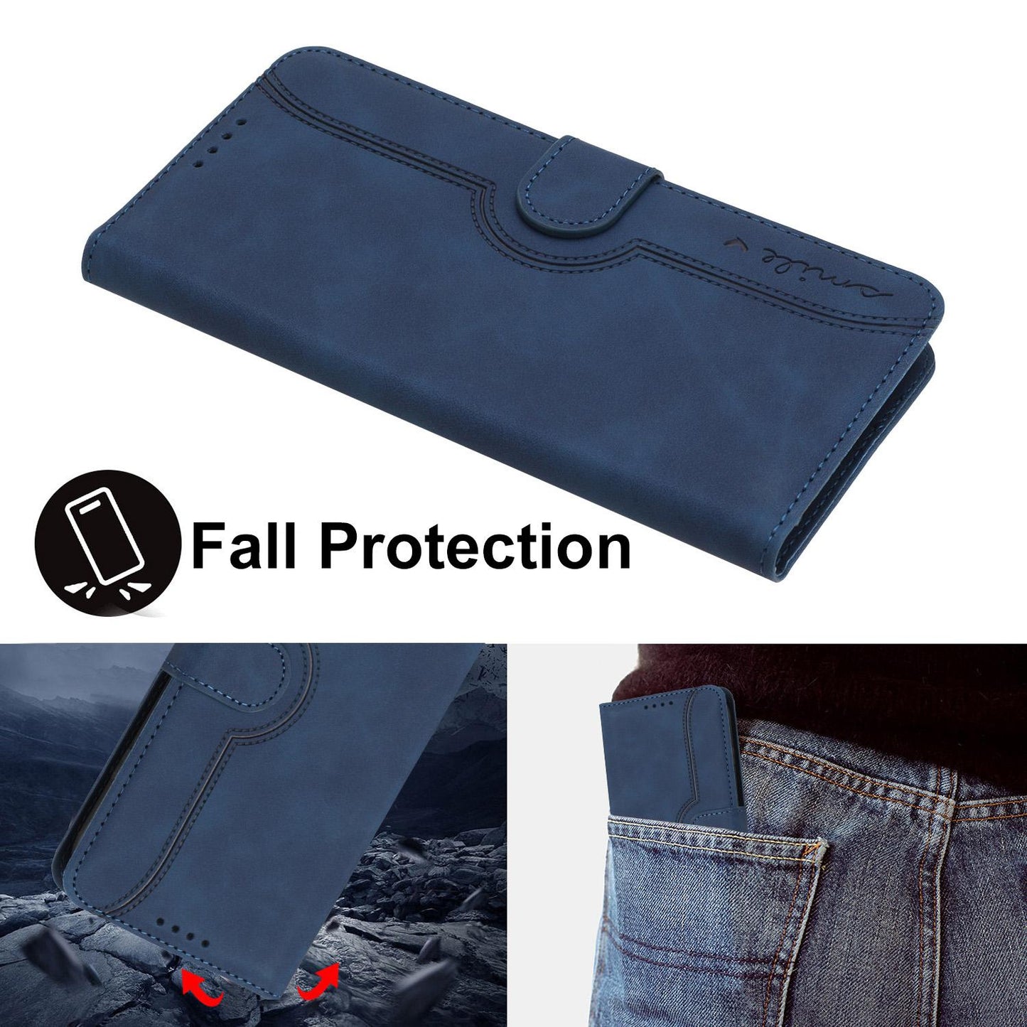 For Redmi K90 Pro Max / Poco F8 Ultra Heart Pattern Skin Feel Leather Phone Case(Royal Blue)