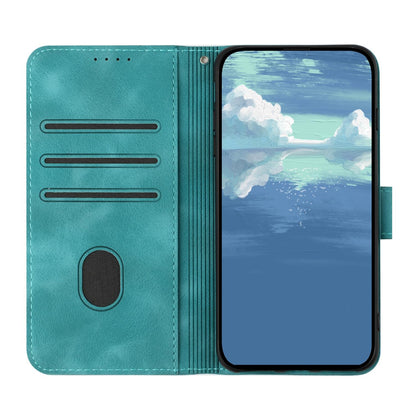 For Redmi K90 Pro Max / Poco F8 Ultra Line Pattern Skin Feel Leather Phone Case(Light Blue)
