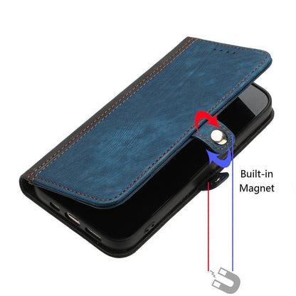 For Redmi K90 Pro Max / Poco F8 Ultra Side Buckle Double Fold Hand Strap Leather Phone Case(Royal Blue)