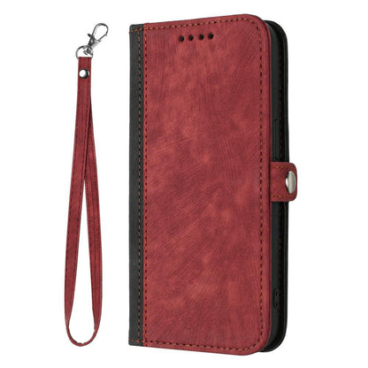 For Redmi K90 Pro Max / Poco F8 Ultra Side Buckle Double Fold Hand Strap Leather Phone Case(Red)