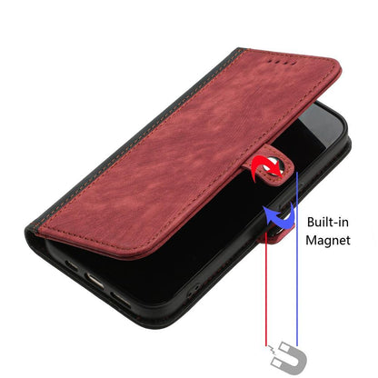 For Redmi K90 Pro Max / Poco F8 Ultra Side Buckle Double Fold Hand Strap Leather Phone Case(Red)
