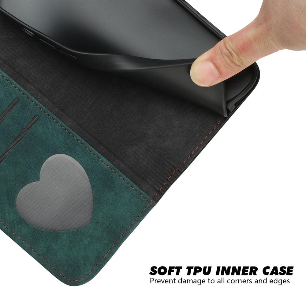 For Redmi K90 Pro Max / Poco F8 Ultra Side Buckle Double Fold Hand Strap Leather Phone Case(Dark Green)
