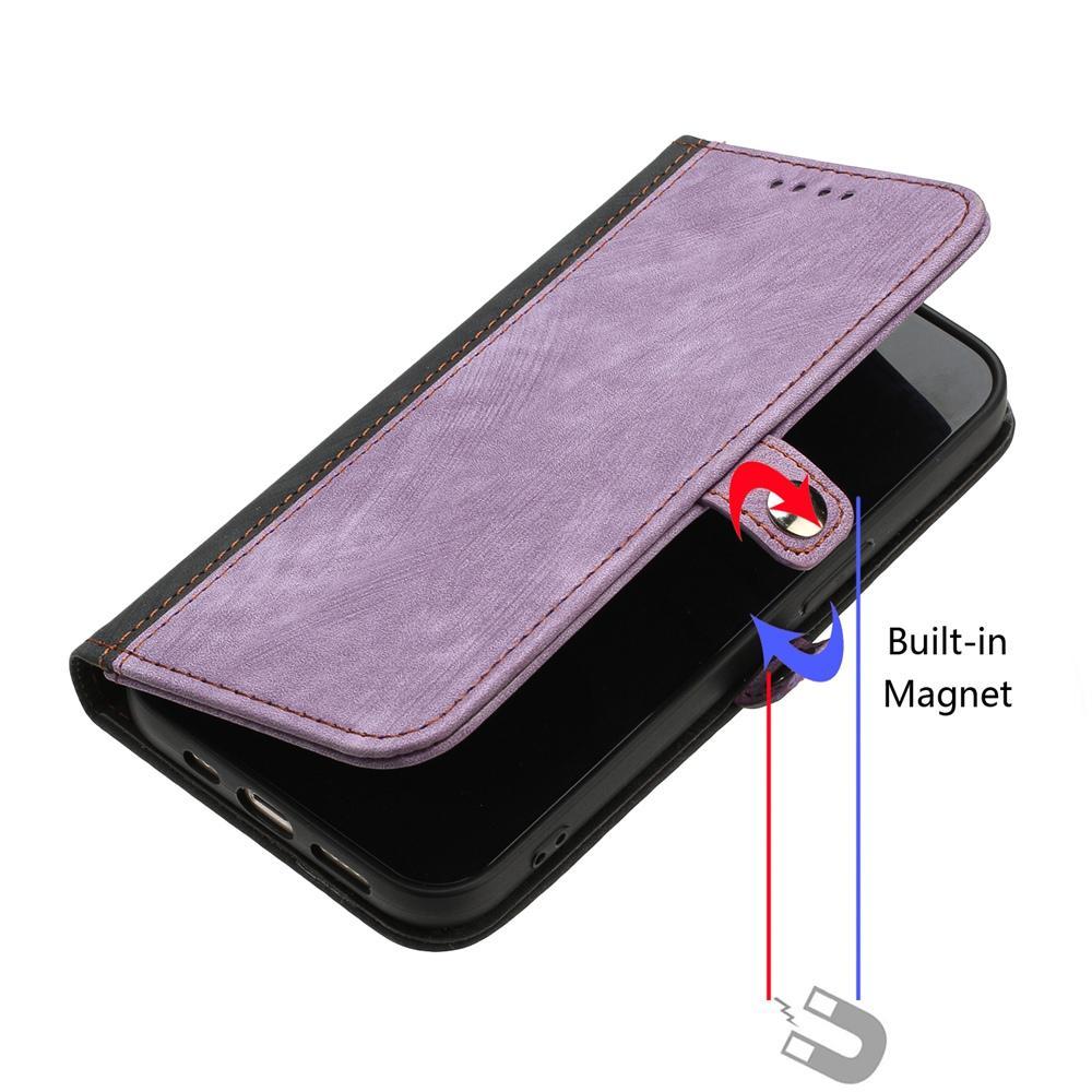 For Redmi K90 Pro Max / Poco F8 Ultra Side Buckle Double Fold Hand Strap Leather Phone Case(Purple)