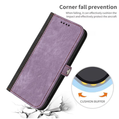 For Redmi K90 Pro Max / Poco F8 Ultra Side Buckle Double Fold Hand Strap Leather Phone Case(Purple)