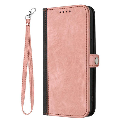 For Redmi K90 Pro Max / Poco F8 Ultra Side Buckle Double Fold Hand Strap Leather Phone Case(Pink)
